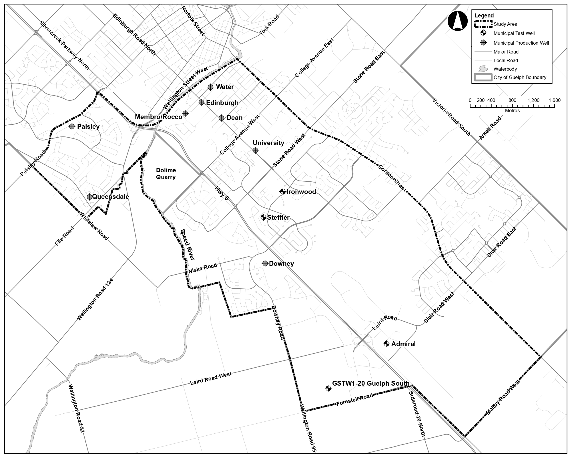 Study map area